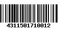 Código de Barras 4311501710012