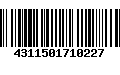 Código de Barras 4311501710227