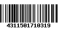 Código de Barras 4311501710319