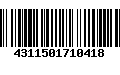 Código de Barras 4311501710418