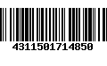 Código de Barras 4311501714850