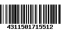 Código de Barras 4311501715512