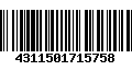 Código de Barras 4311501715758