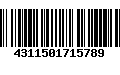 Código de Barras 4311501715789