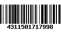 Código de Barras 4311501717998