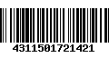 Código de Barras 4311501721421