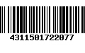 Código de Barras 4311501722077