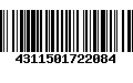 Código de Barras 4311501722084