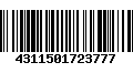 Código de Barras 4311501723777