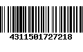 Código de Barras 4311501727218