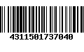 Código de Barras 4311501737040