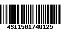 Código de Barras 4311501740125