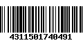 Código de Barras 4311501740491