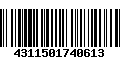 Código de Barras 4311501740613