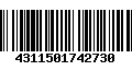 Código de Barras 4311501742730