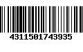 Código de Barras 4311501743935