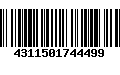 Código de Barras 4311501744499