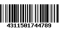 Código de Barras 4311501744789