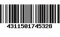 Código de Barras 4311501745328