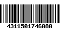 Código de Barras 4311501746080