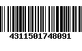 Código de Barras 4311501748091