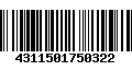 Código de Barras 4311501750322