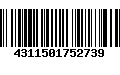 Código de Barras 4311501752739