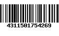 Código de Barras 4311501754269