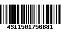 Código de Barras 4311501756881