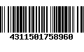 Código de Barras 4311501758960