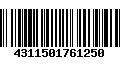 Código de Barras 4311501761250