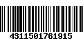 Código de Barras 4311501761915