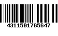 Código de Barras 4311501765647