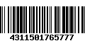 Código de Barras 4311501765777