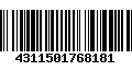 Código de Barras 4311501768181