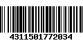 Código de Barras 4311501772034