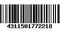 Código de Barras 4311501772218