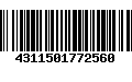 Código de Barras 4311501772560