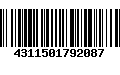 Código de Barras 4311501792087