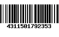 Código de Barras 4311501792353