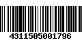 Código de Barras 4311505001796