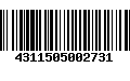 Código de Barras 4311505002731