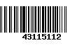 Código de Barras 43115112