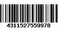 Código de Barras 4311527559978