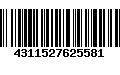 Código de Barras 4311527625581