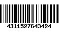 Código de Barras 4311527643424