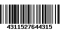 Código de Barras 4311527644315