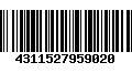 Código de Barras 4311527959020