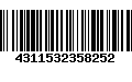 Código de Barras 4311532358252