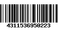 Código de Barras 4311536950223